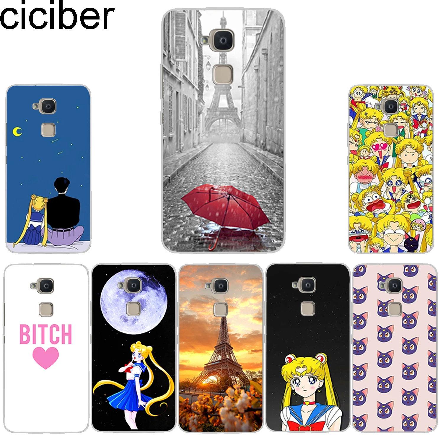 Ciciber чехол для телефона BQ Aquaris X2 X Pro V VS U U2 Lite Plus Мягкий из ТПУ E5s 4 5 M5 M5.5 X5 Sailor Moon |