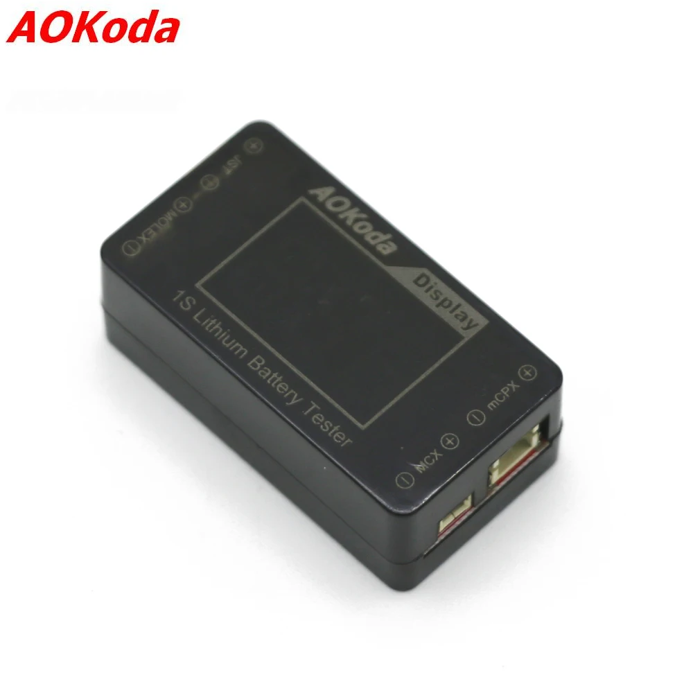 AOKoda AOK-041 1S тестер литиевой батареи индикатор для проверки для JST MOLEX mCPX MCX Разъем напряжение батареи