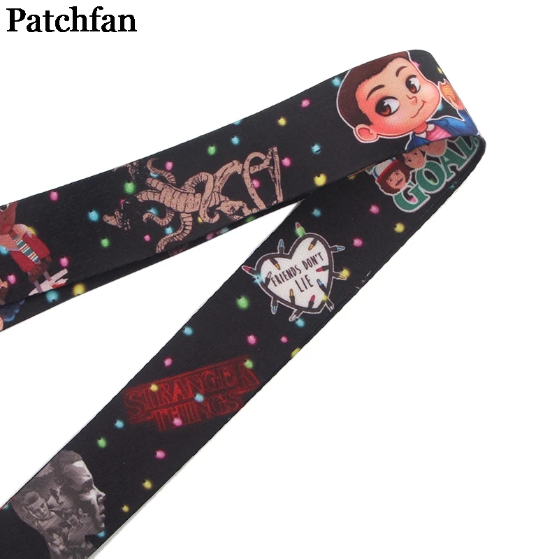 Patchfan странные вещи винтажное искусство крутые мужские lanyards ключи в мобильном телефоне ремни Ожерелье держатели карт тесьма A2256