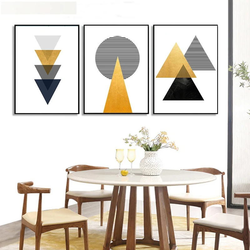 

Scandinavian Abstract Geometric Canvas Painting Nordic Minimalist Posters Prints Wall Art Pictures for Living Room Home Decor