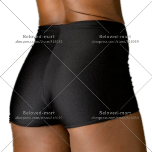 womens high waisted swim boy shorts