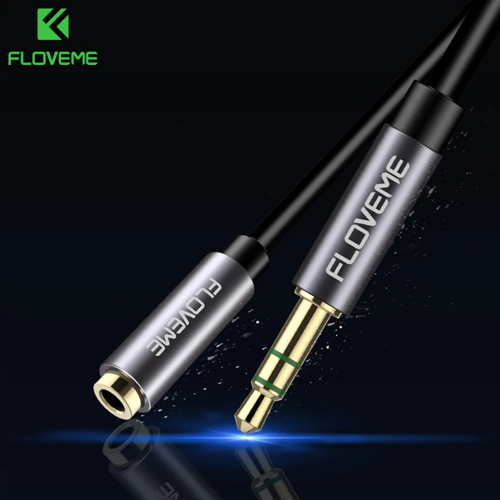 

FLOVEME Audio Cable 3.5mm Jack Male to Female Aux Cable 0.5m 1m 1.5m 2m Audio Extension Cable For iPhone Car Headphone Computer