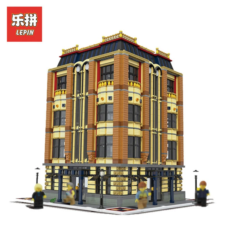 

In Stock DHL Lepin Set 15016 7968Pcs City Street Figures Apple University Model Building Kits Blocks Bricks Educational Kid Toys
