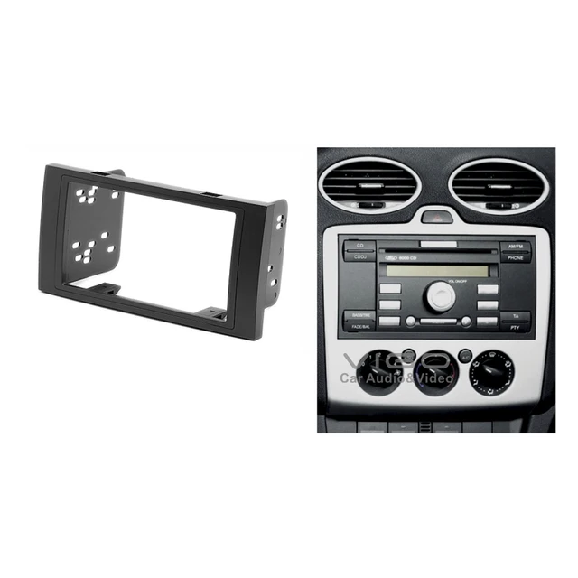 Doppelte Din-Blende Für Ford Focus II, C-Max, S-Max - Radioeinbausatz 178x100mm