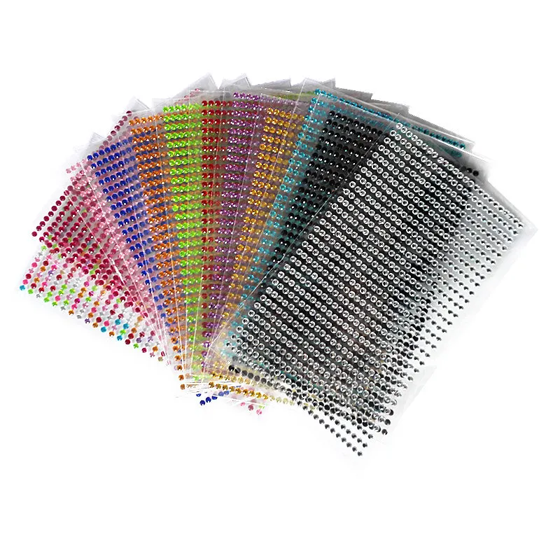 750 Pcs/set 3mm Diy Decal Mobile/PC Art Crystal Diamond Rhinestone Self Adhesive Scrapbooking Stickers for Children's toys 750 Pcs/set 3mm Diy Decal Mobile/PC Art Crystal Diamond Rhinestone Self Adhesive Scrapbooking Stickers for Children's toys