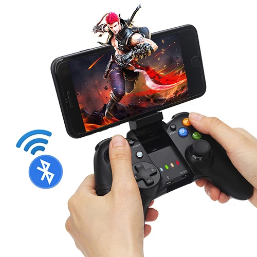 

ViGRAND Bluetooth Joypad Controller Gamepad Wireless for Ios Mobile Phone with Flexible Holder for Android Gamepads Joystick
