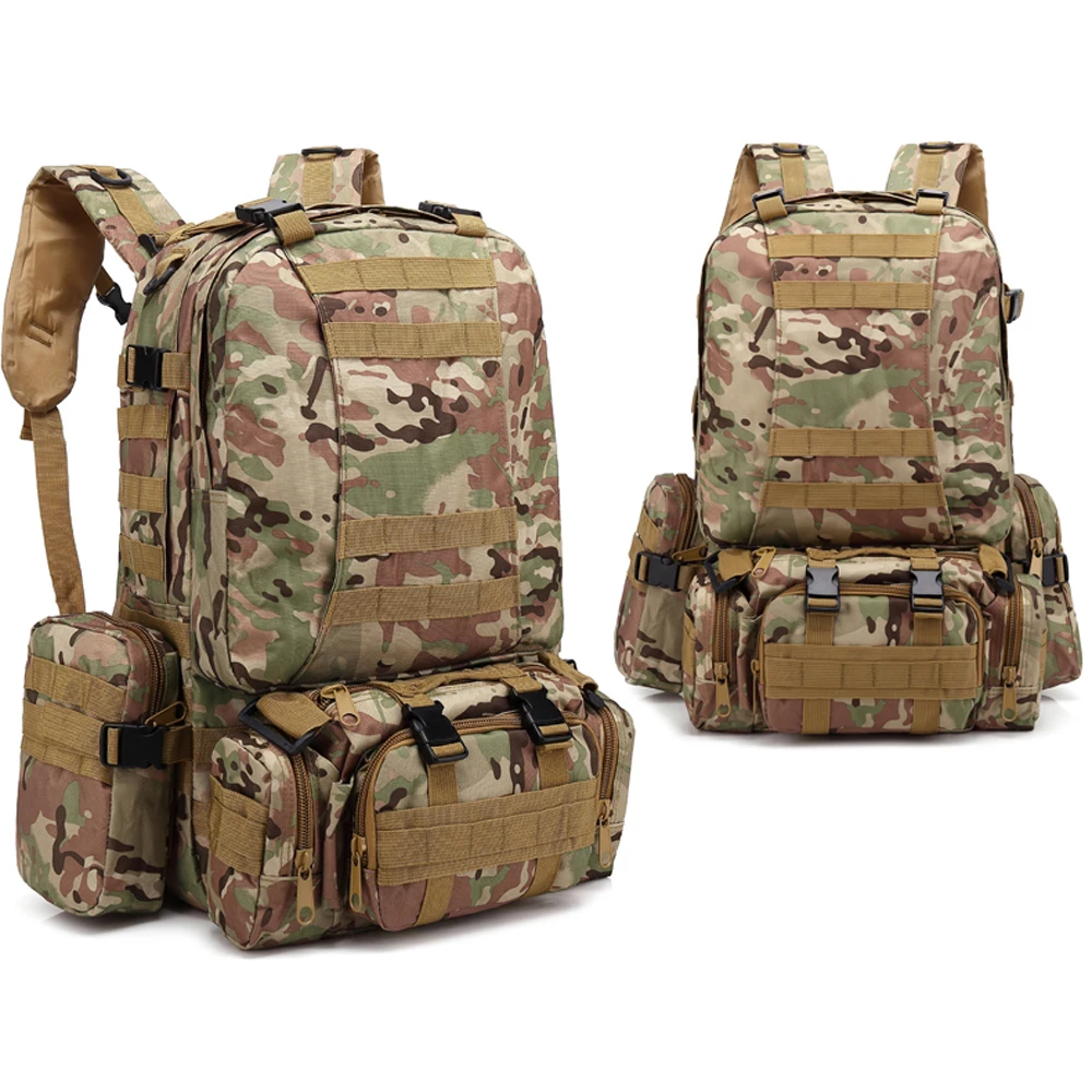 

Large Capacity Military Backpacks Climbing Mountaineering Backpack Camping Hiking Trekking Rucksack Multifunctional Travel Bag