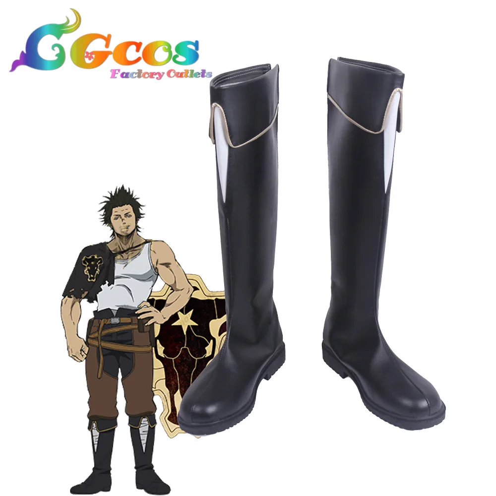 Free Shipping Cosplay Shoes Black Clover Yami Sukehiro Boots Anime New 