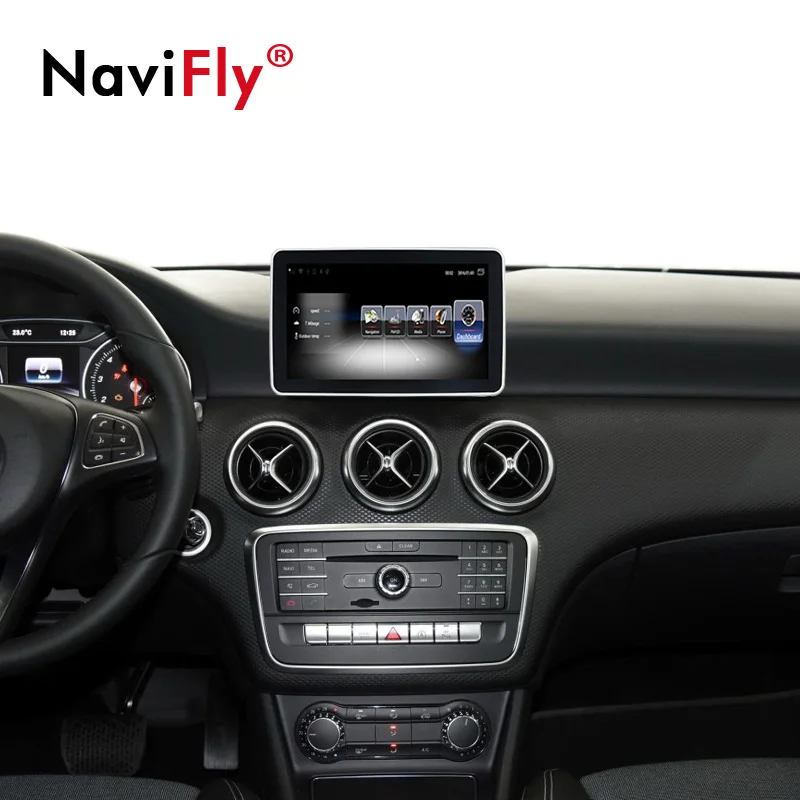 Top Navifly Android 3G RAM 32G ROM Car information display GPS Navigator Audio player for Mercedes Benz A Calss W176 2013-2018 5