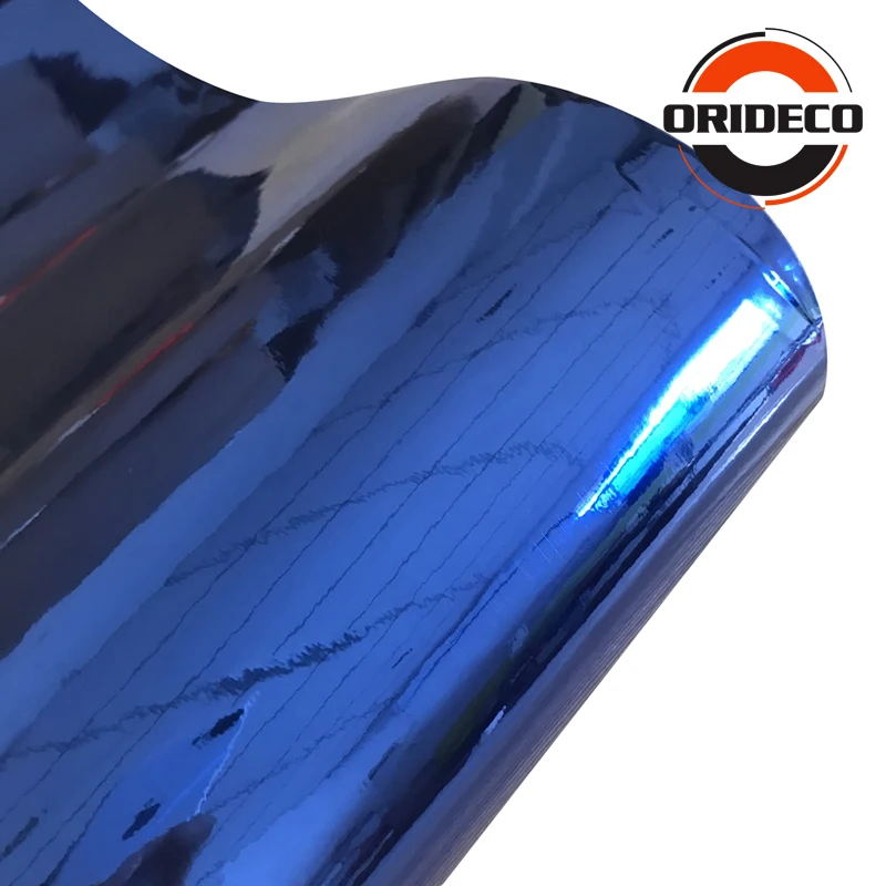blue mirror chrome film car wrapping sticker 3