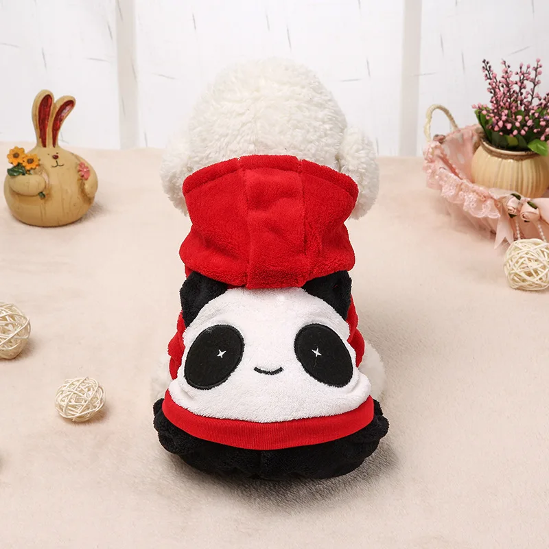 Bajila Dog Puppy Cute Panda Clothes Four Legs Sweatshirt Pet Dogs