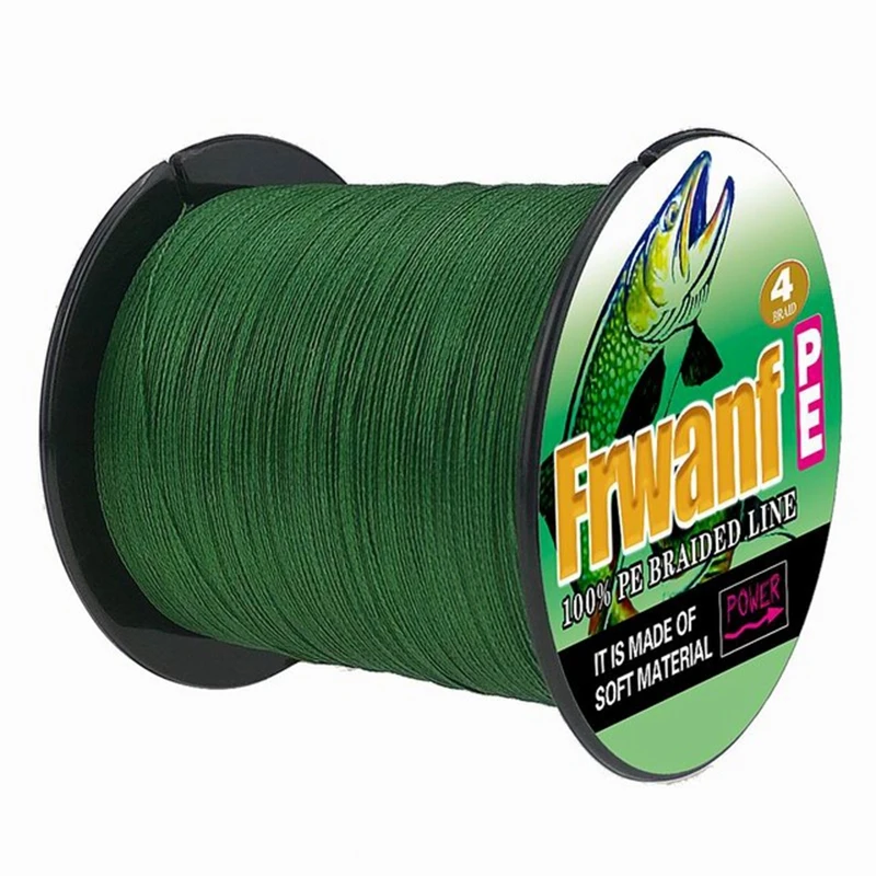 Frwanf 4 Braid Braided Fishing Line 500M Super Strong Multifilament Thread 4 Strand Essays Rope For Fishing Carp 10Lb