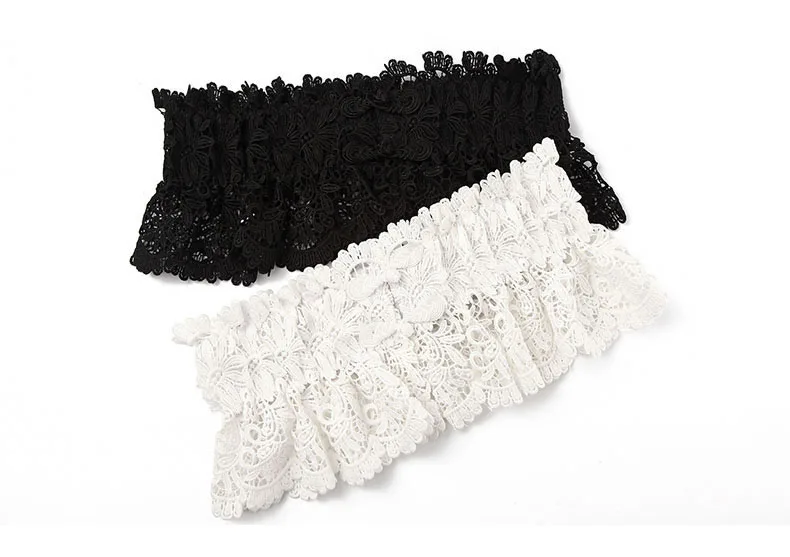 XITAO Lace Hollow Out Cummerbunds Korea Fashion New Floral Wild Joker Vintage Sexy Style Perspective Cummerbunds GCC1023