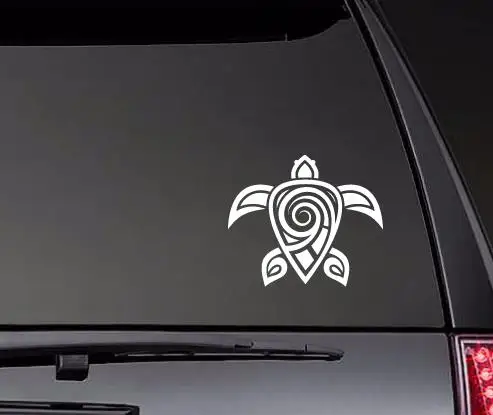 Swirly Гавайская племенная черепаха наклейки на корпус Автомобиля Оконная дверь наклейка забавная высокое качество водонепроницаемый ZP0204