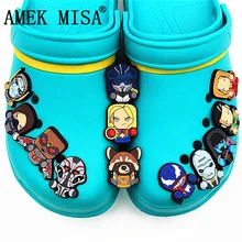 12 шт./компл. ПВХ украшения для обуви мультфильм Звездные войны сад обуви КРОК Шарм яд аксессуары для обуви для JIBZ/Браслеты Дети Рождество