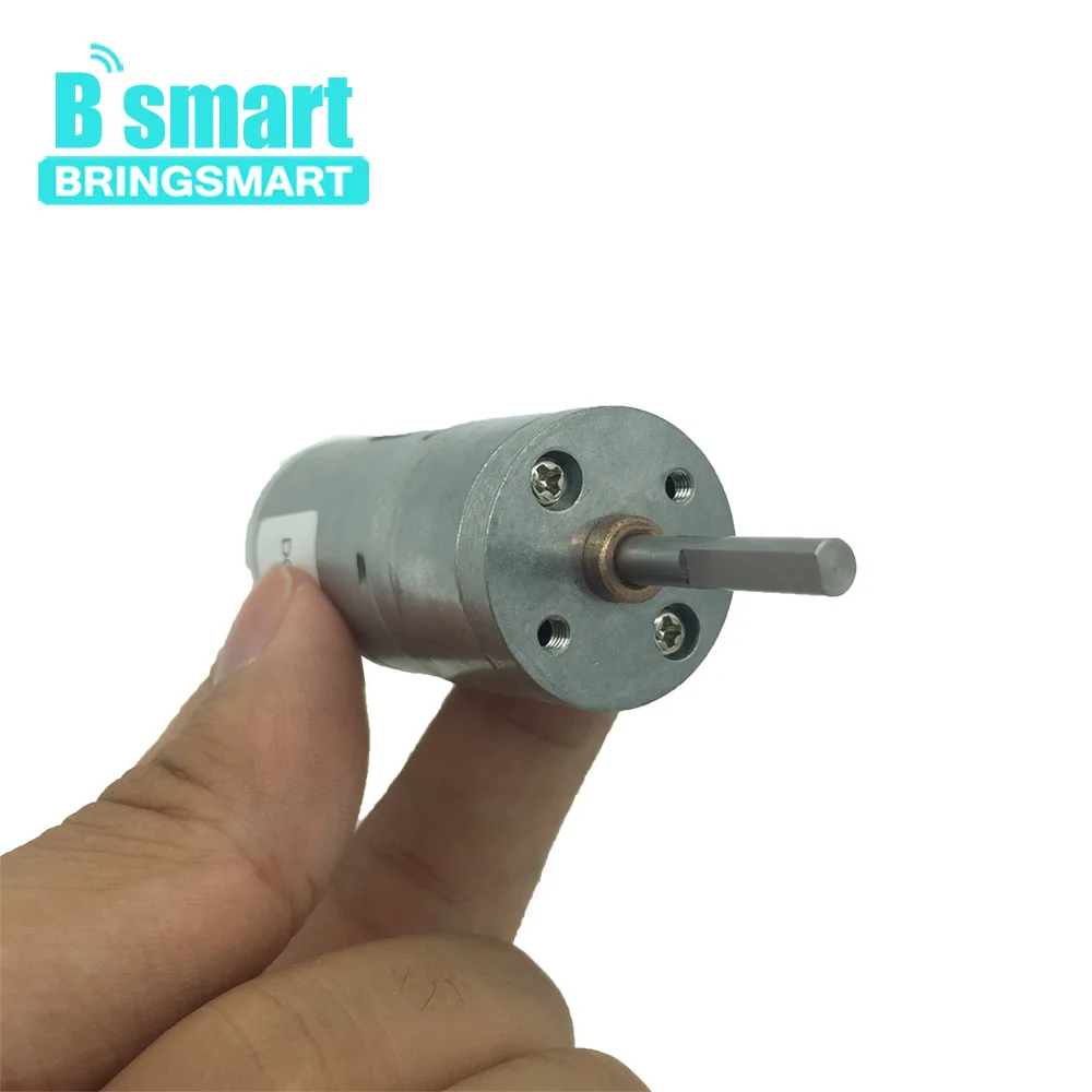 Bringsmart GA25-370 DC мотор-редуктор 6-24 в D форма 25 мм длинный вал мотор мини редуктор Электрический мотор DIY аксессуары