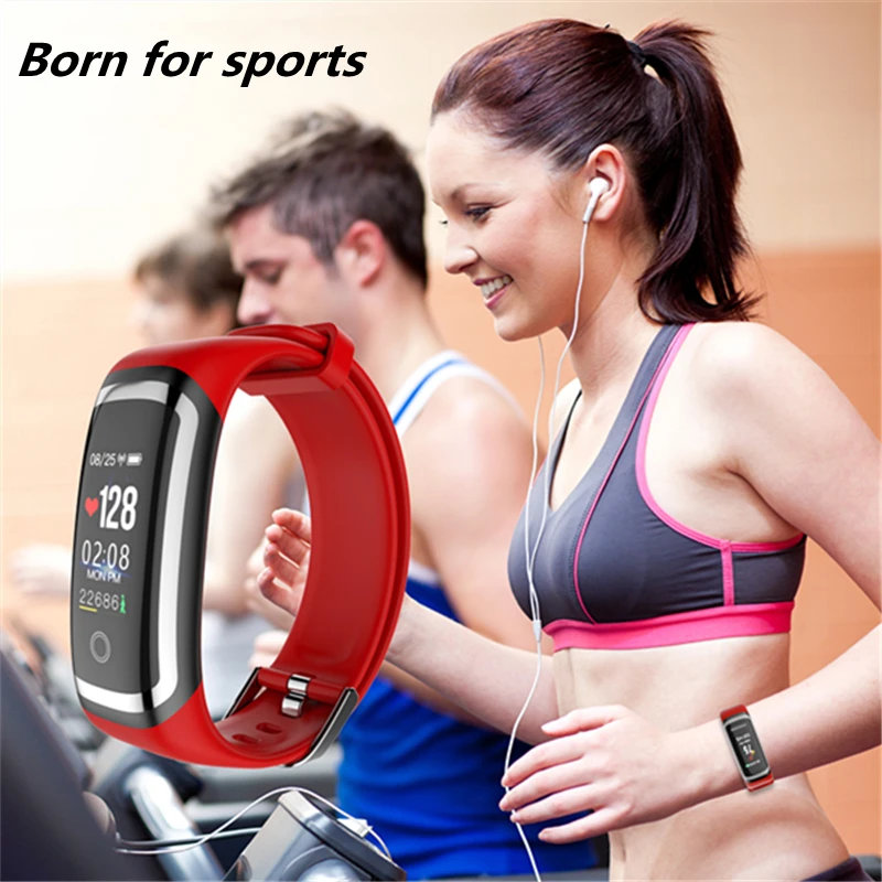 Wearpai جهاز تعقب للياقة البدنية M4 ضغط الدم سوار ذكي مراقب معدل ضربات القلب الرياضة smartwatch للرجال والنساء للماء IP67 Wearpai جهاز تعقب للياقة البدنية M4 ضغط الدم سوار ذكي مراقب معدل ضربات القلب الرياضة smartwatch للرجال والنساء للماء IP67