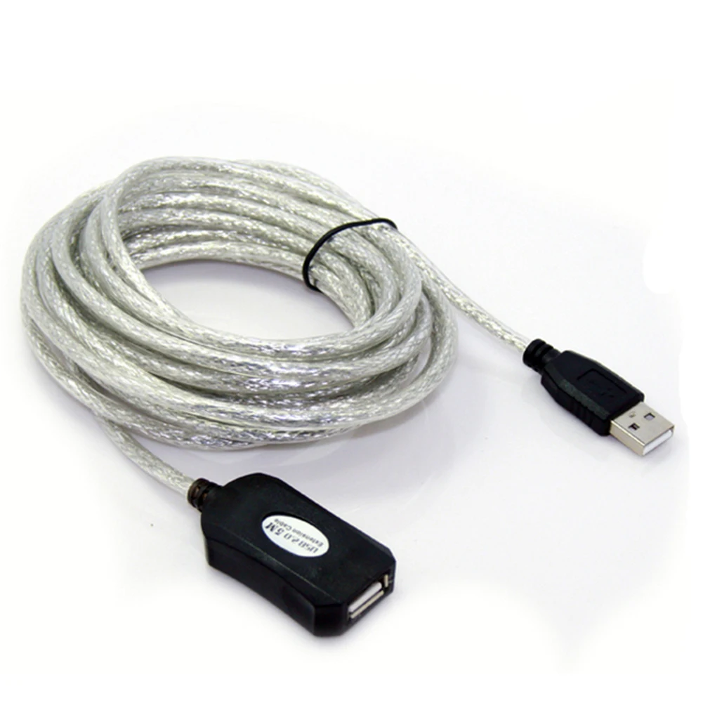 

5M USB Extension Cable Active Extension Repeater Cable Adapter with Chip USB2.0 Standard