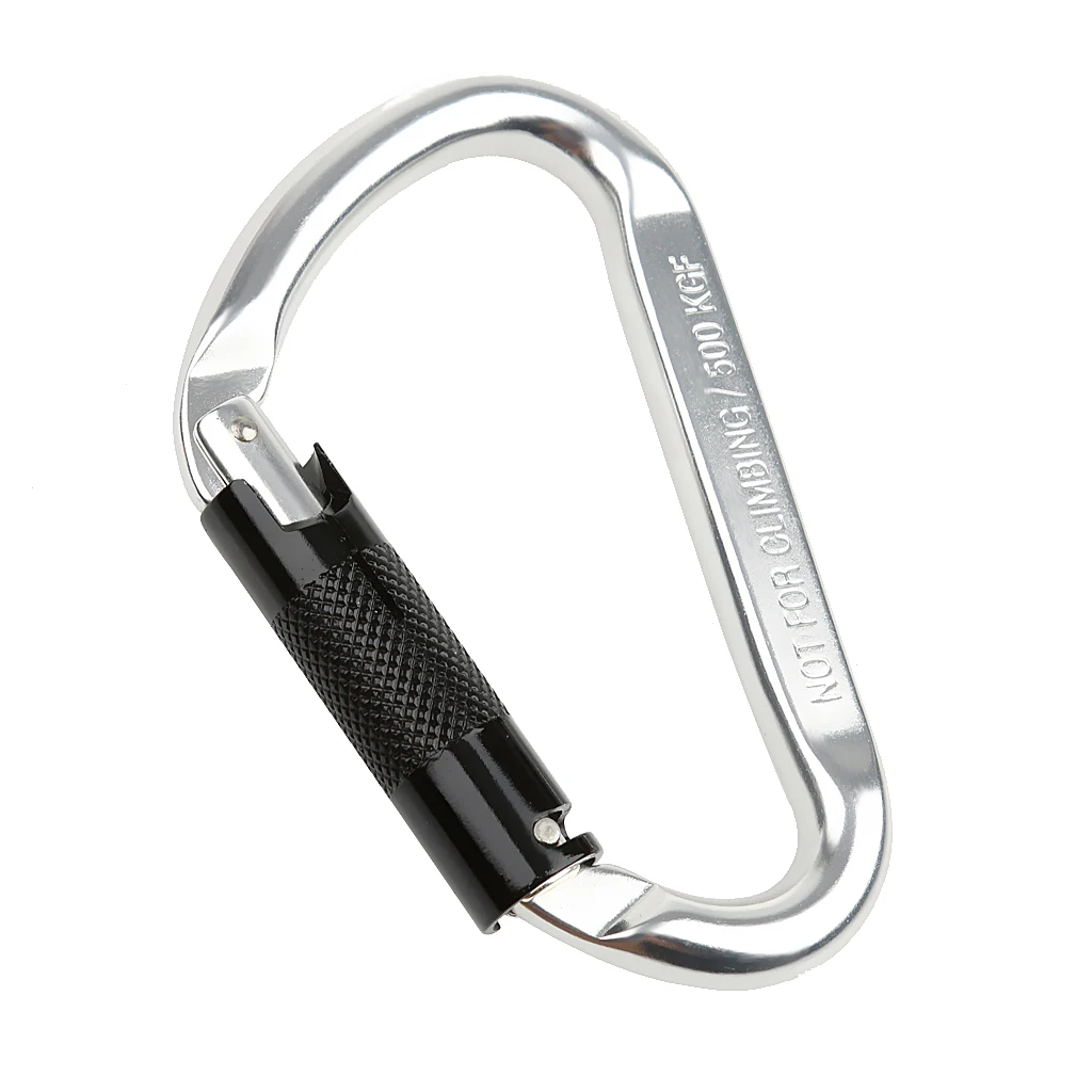 5KN Outdoor Camping hiking Auto Locking Carabiner Keychain Clip Hookin Climbing Accessories