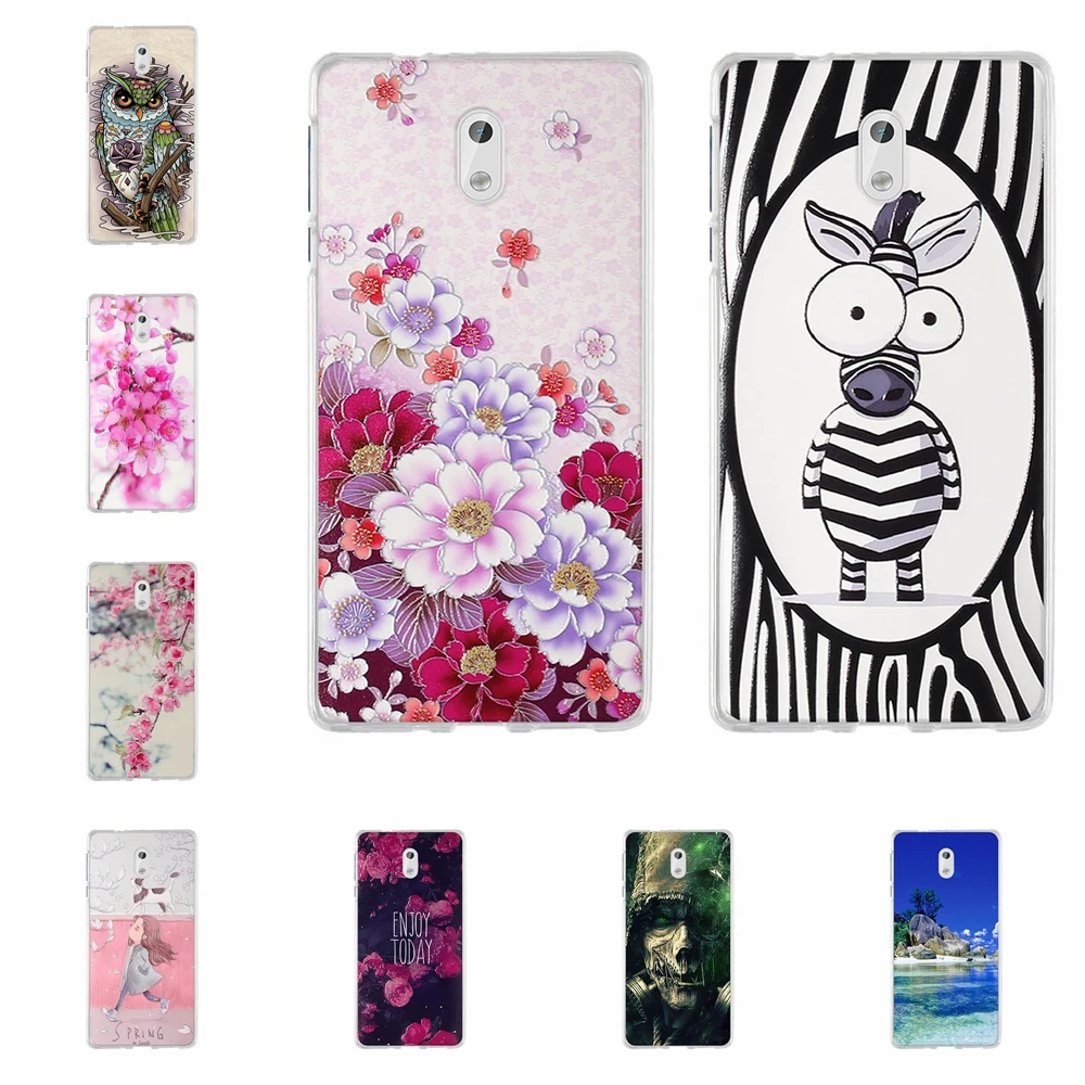 

For Nokia 3 Phone Case Ultra Thin Soft TPU Silicone Shell For Nokia 3 Back Protective Cover Sea Patterned For Nokia3 Capa Coque