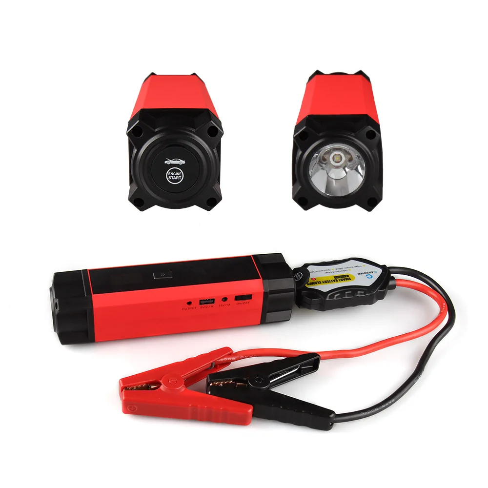 

Portable Jump Starter Battery Charger for Gasoline & Diesel Vehicle with 54000mWh 1000A Peak Current Multifunction Emergency Kit
