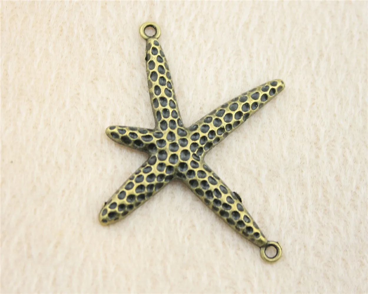 

27pcs/lot 40*33mm ancient bronze Starfish Connect charm Pendants DIY jewelry for bracelet necklace earring