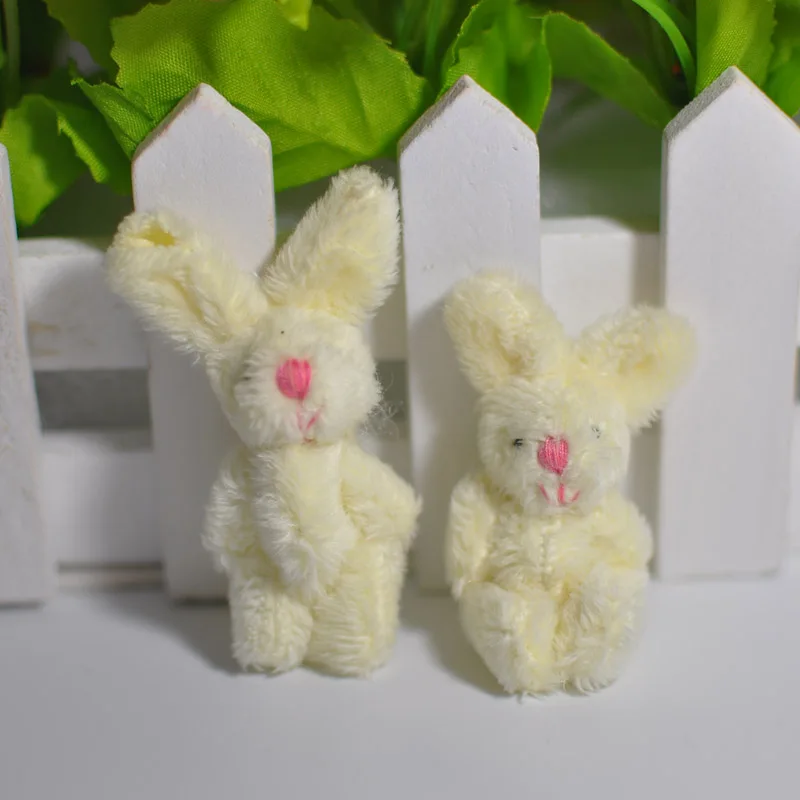 4.5cm long plush joint rabbit 14