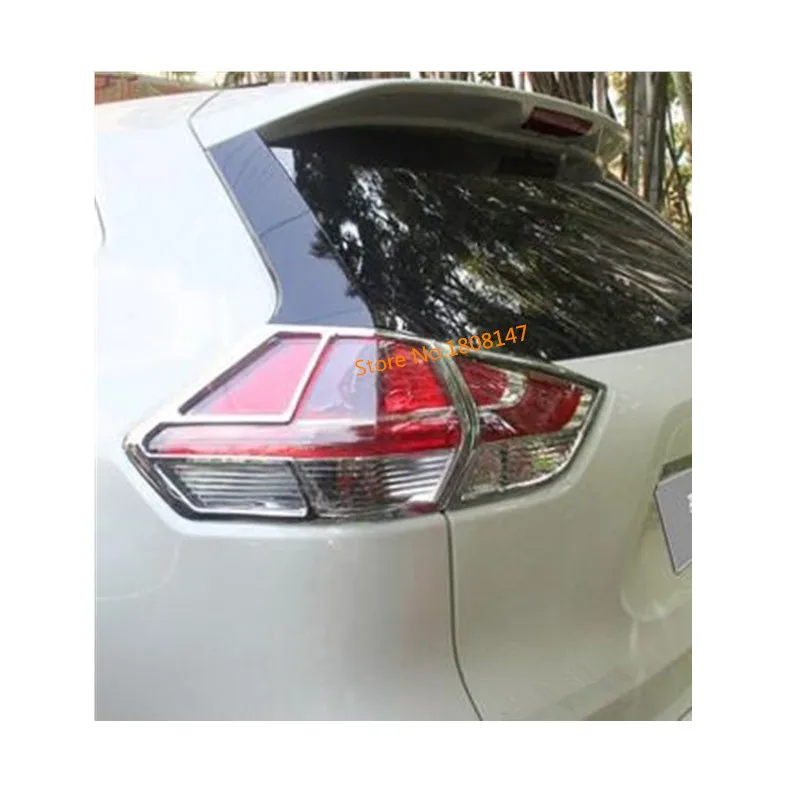 

Car rear tail back Light lamp cover frame stick styling ABS Chrome trim 4pcs For Nissan X-trail xtrail T32/Rogue 2014 2015 2016