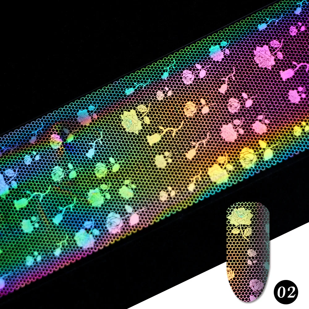 10 шт. Голографическая фольга для ногтей 4 х20 см|nail foil|holographic nail foilnail art transfers |