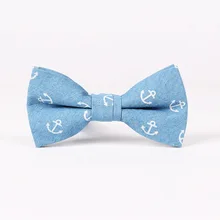 Mantieqingway новые мужские джинсовые галстуки-бабочки для жениха череп Галстуки Для Свадьба стильные бабочки для жениха синий галстук-бабочка для мужчин 12*6 см