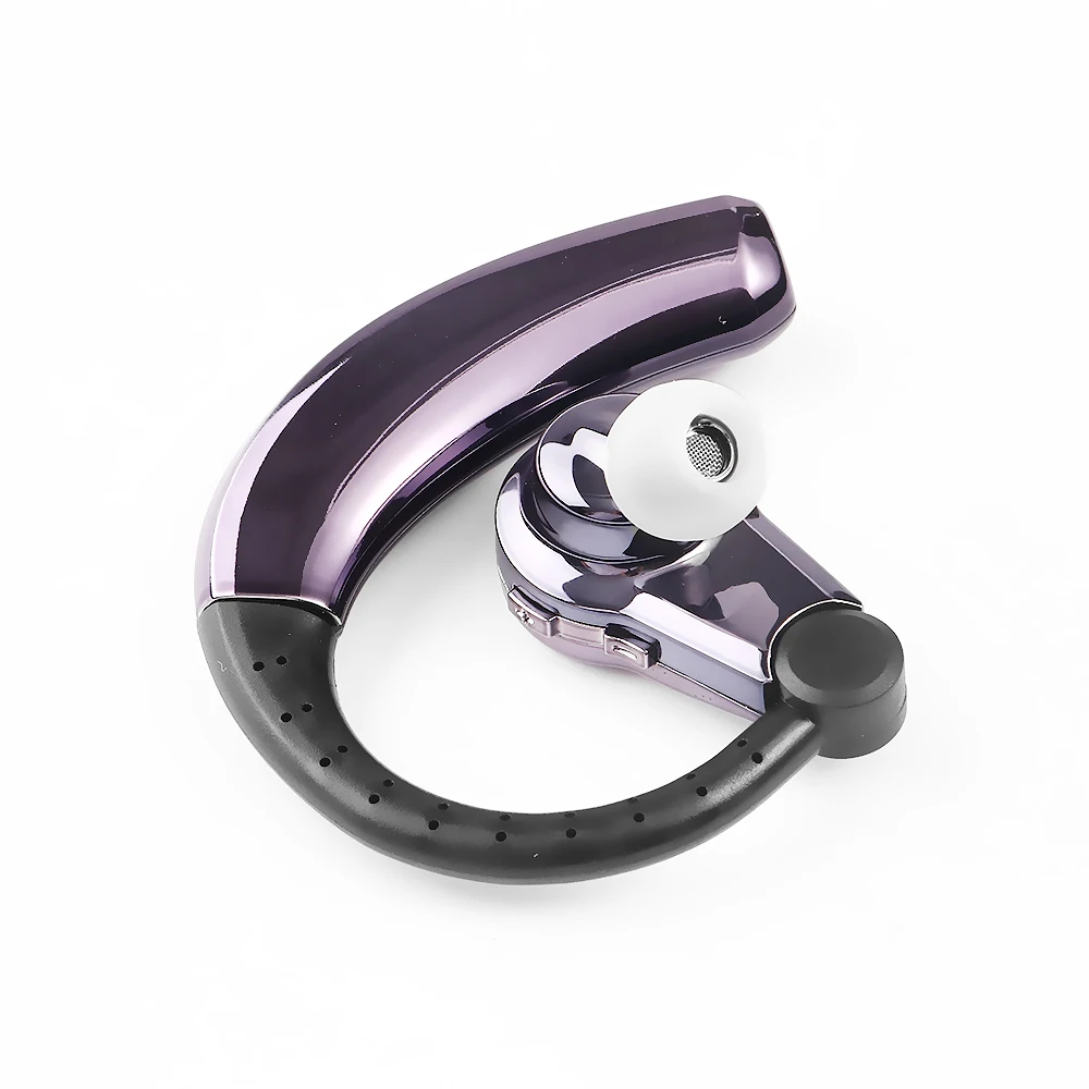 Wireless Business Headset Bluetooth Headphone Stereo Sports Earphone with Microphone Ear Hook Earbud for Driving Handsfree