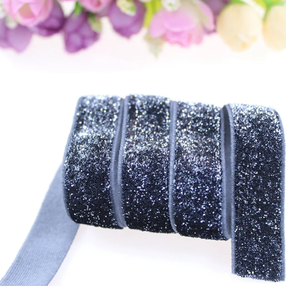 

5/8" frosted glitter elastic B-7A for accessaries, 150yards/roll