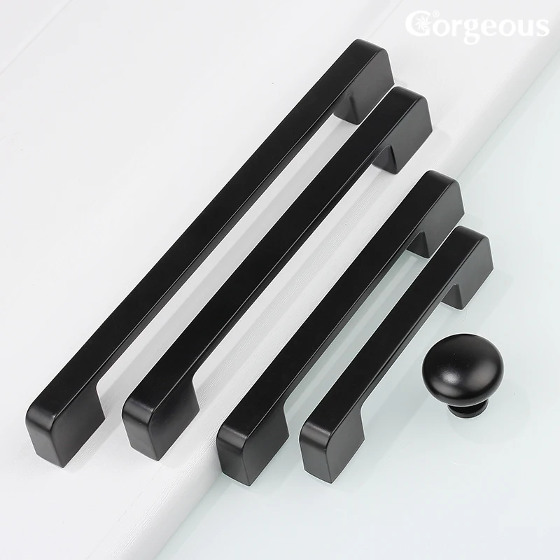 

Gorgeous Zinc Alloy American Drawer Handle Simple wardrobe door handle European cabinet single hole handle hardware