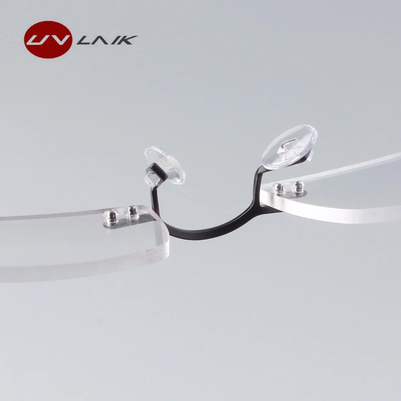 UVLAIK, модные бескаркасные очки для близорукости, для мужчин и женщин, TR90, ультра светильник, оправа для очков, для женщин и мужчин, бизнес стиль, оправа для очков