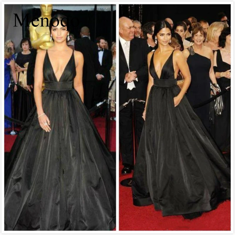 red carpet dresses black