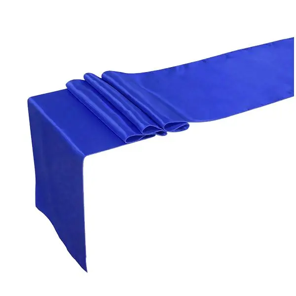 

12 inch x 108 inch Polyester table flag Wedding Party Banquet Decoration Colors Royal blue