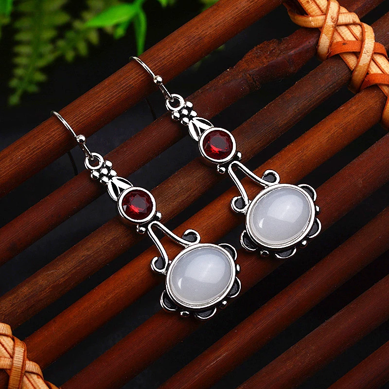 Begua Ringen 2019 новые модные серьги подвески из серебра 925 пробы с лунным камнем для