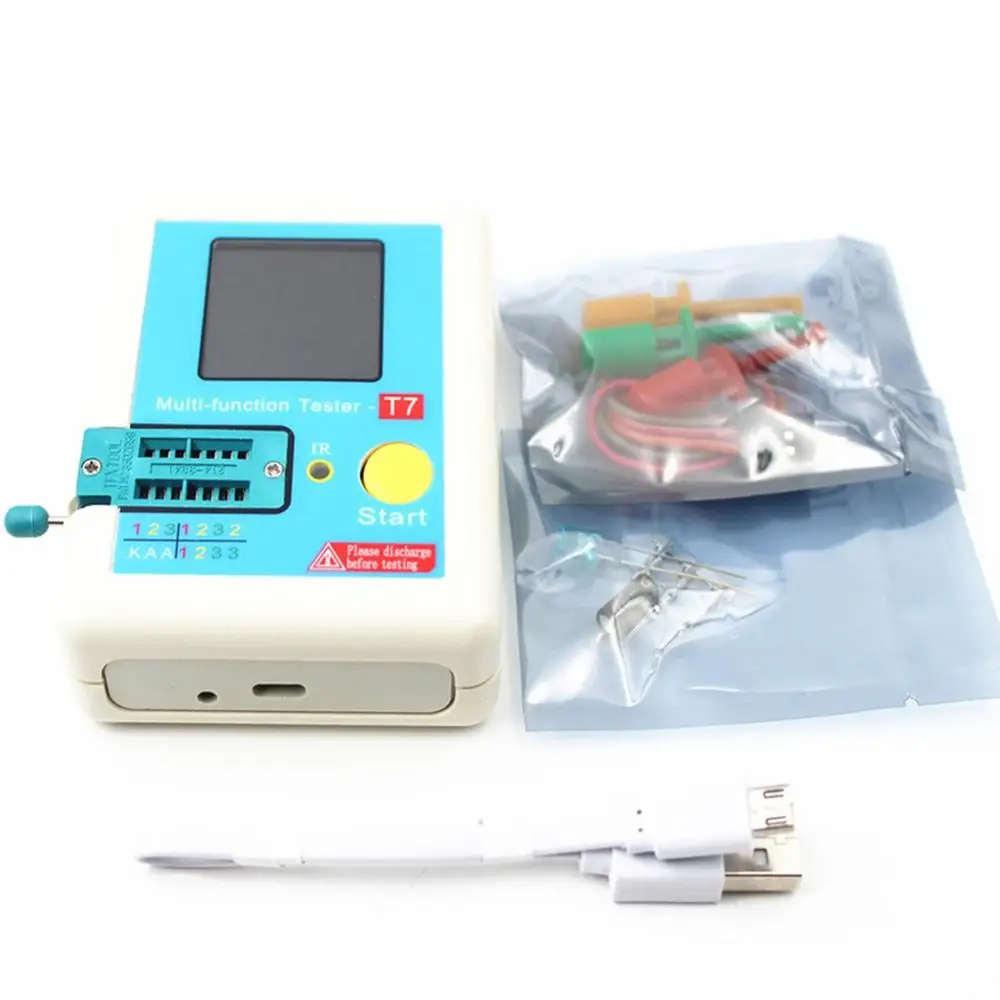 

Multi-functional Practical Transistor Tester TFT Diode Triode Capacitance ESR Meter LCR MOSFET Durable IR Multi-function Tester