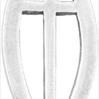 Solid Rock Jewelry 15141 Pendant Ichthus With Cross On 18 In. Chain Ss (1)