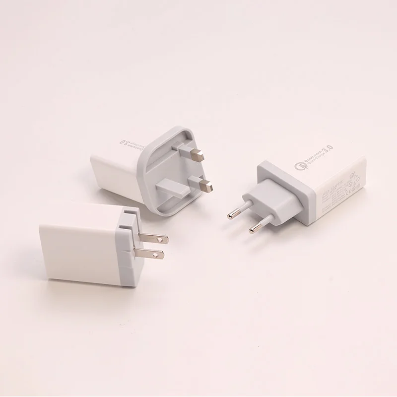 Универсальный 18 Вт 3 USB quick charge 5V3A UK EU US Plug мобильный телефон QC3.0 Быстрая зарядка для Android для Iphone