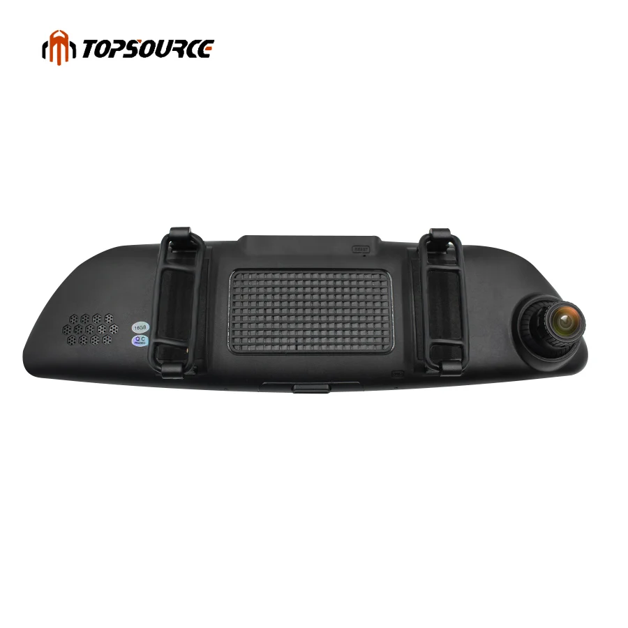 TOPSOURCE 3G Автомобильное Зеркало gps 6,8" Android 5,0 видеорегистратор Full HD 1080P видео рекордер двойная камера регистратор 8 Гб rom с задней камерой