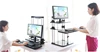 Support de bureau à trois niveaux, hauteur réglable, léger, pour ordinateur portable, tablette, PC, moniteur ► Photo 1/6