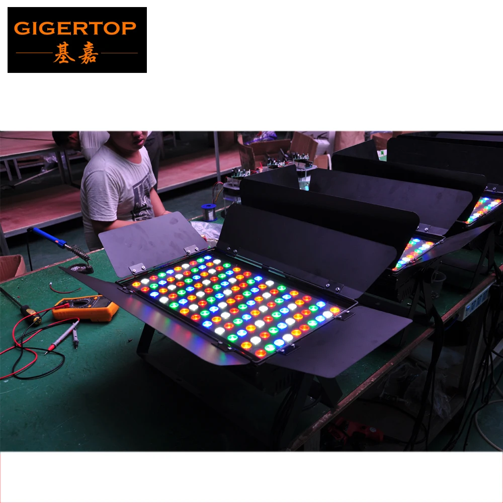 

TIPTOP TP-W120 New Design 120x3W RGBWA 5 Color Led Wall Washer Light Single Color 3W Each Lamp Tyanshine DMX 9CH Glass Cover