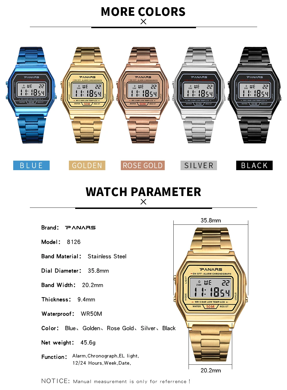 PANARS Saatleri, высокое качество, модные, водонепроницаемые, для мужчин, светодиодный, цифровые часы, мужские, Роскошные, reloj hombre, цифровые, deportivo agua
