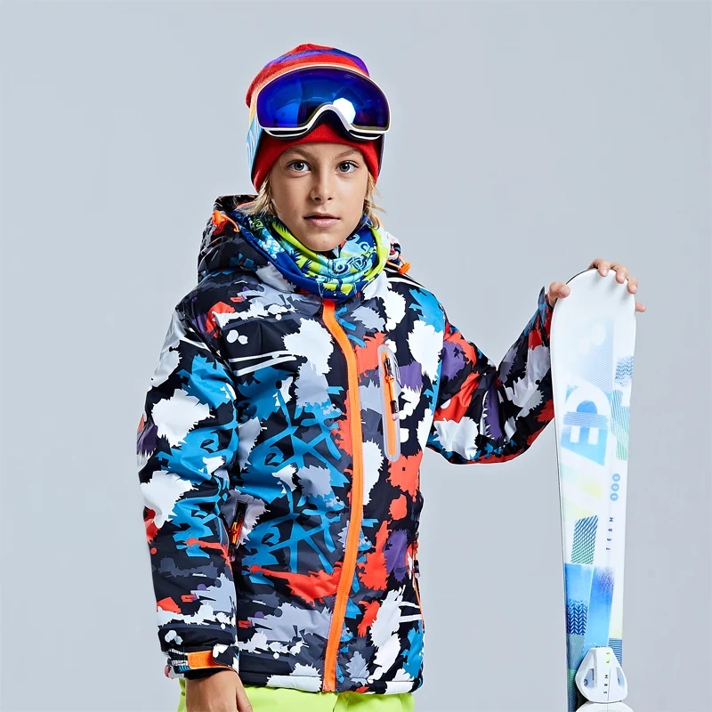 Детские плотные зимние лыжные куртки водонепроницаемые теплые пальто для мальчиков и девочек от 4 до 14 лет детская одежда из хлопка