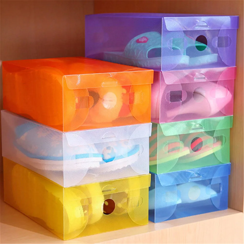 

Portable Clamshell style shoes Container home Sundries living room kid toys containers home Storage Box Organizer