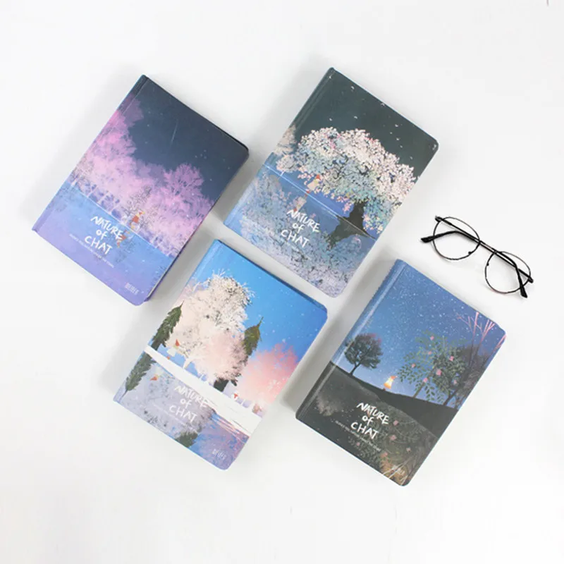 

Beautiful Color Pages Notebook Wishing Tree Diary Book Korea Stationery School Supplies