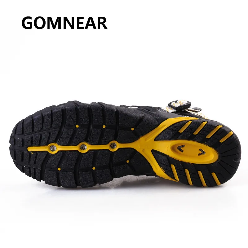 GOMNEAR Water Shoes Men Summer Breathable Antiskid Slip-on Scandals Fishing Boating Camping Aqua Shoes Seaside
