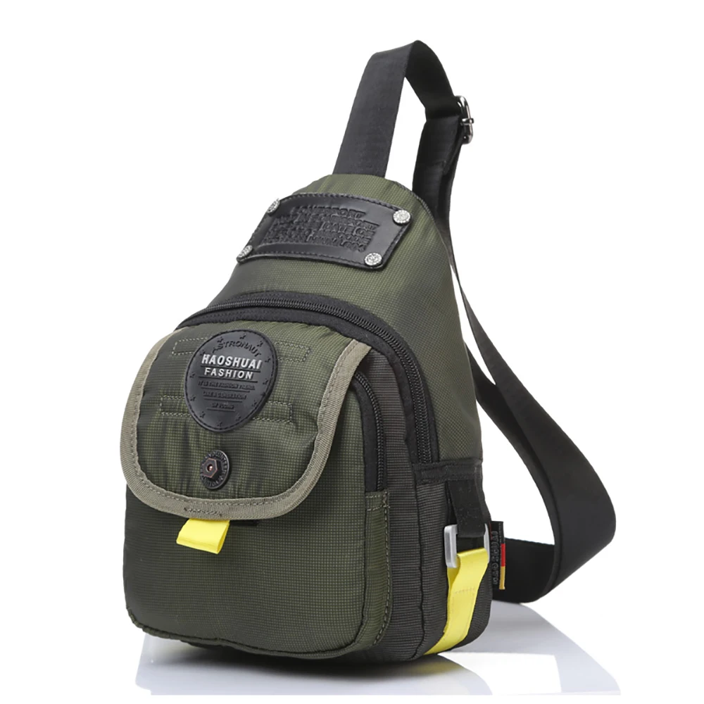 

Men High Quality Nylon Chest Bag Fashion Casual Single Shoulder Bag Cross Body Bags Leisure New Waterproof