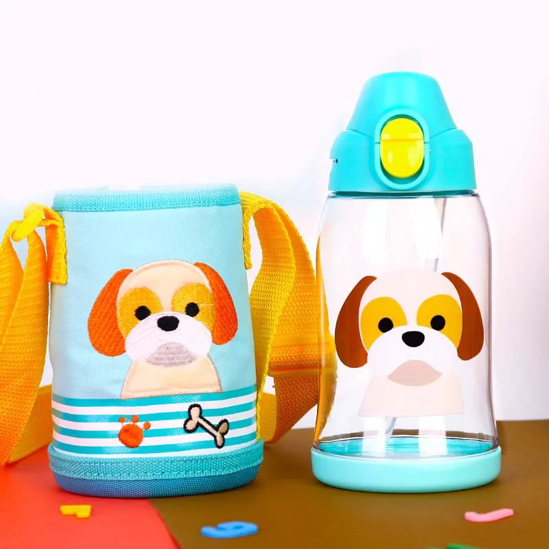 580ML Child Cute Cartoon Water Bottle Animal Sheep Monkey Tritan Water